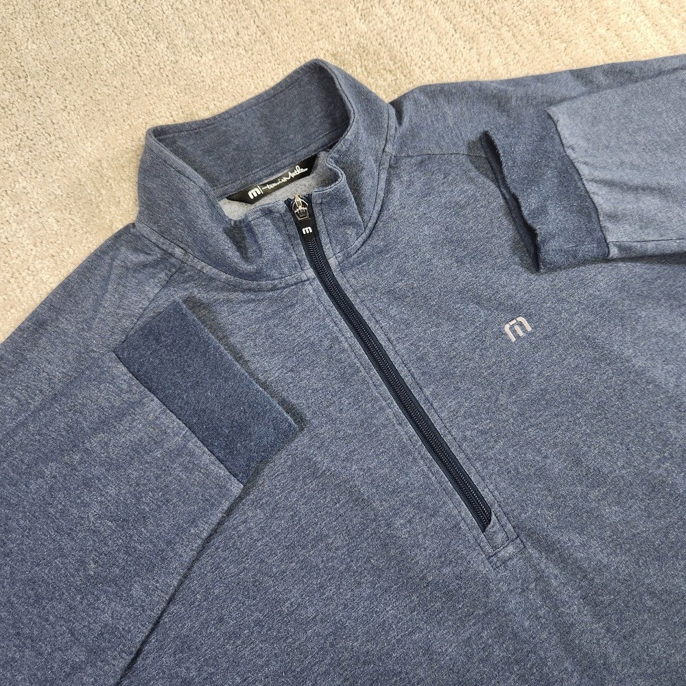 Travis Mathew Sweatshirt Men XXL Zachary Pullover Golf Performance‎ Blue Stretch